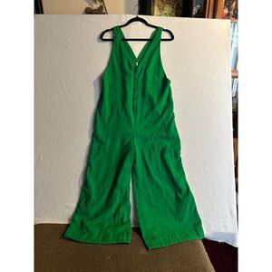 🌿 Free People Green Boho Button Front Blouse - Size Small
